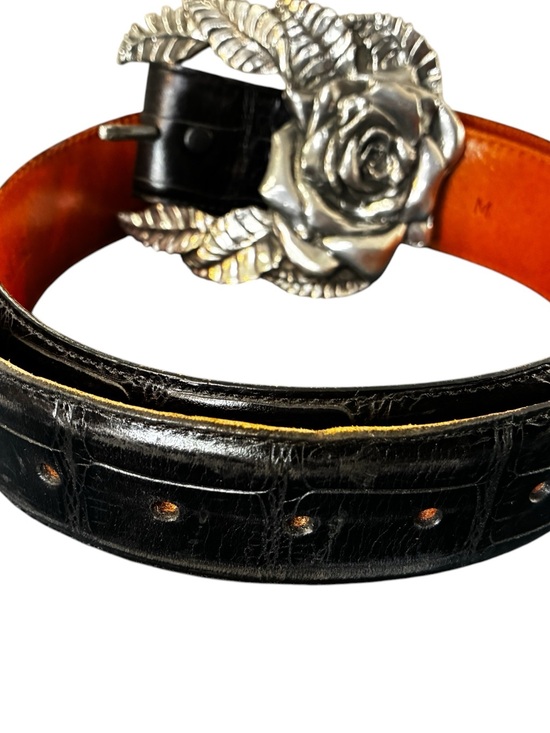 Other - Women’s Hartnell Belt Imported Alligator Grain Calfskin with Rose buckle.
